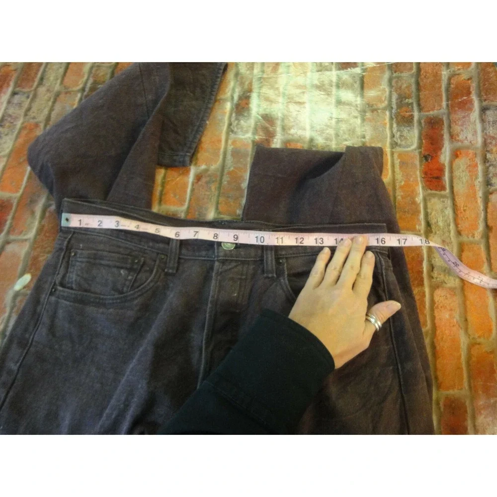Vintage‎ men's Levis purple shade button fly 33W 30L faded denim jeans pants